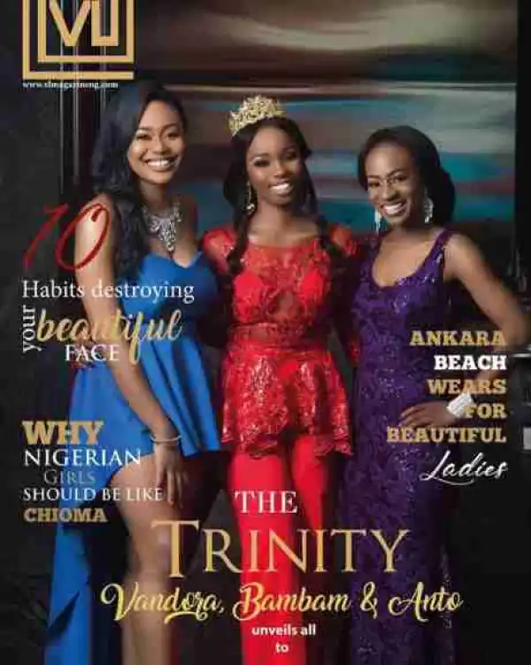 BBNaija Stars, Vandora, Bambam And Anto Cover VL Magazine
